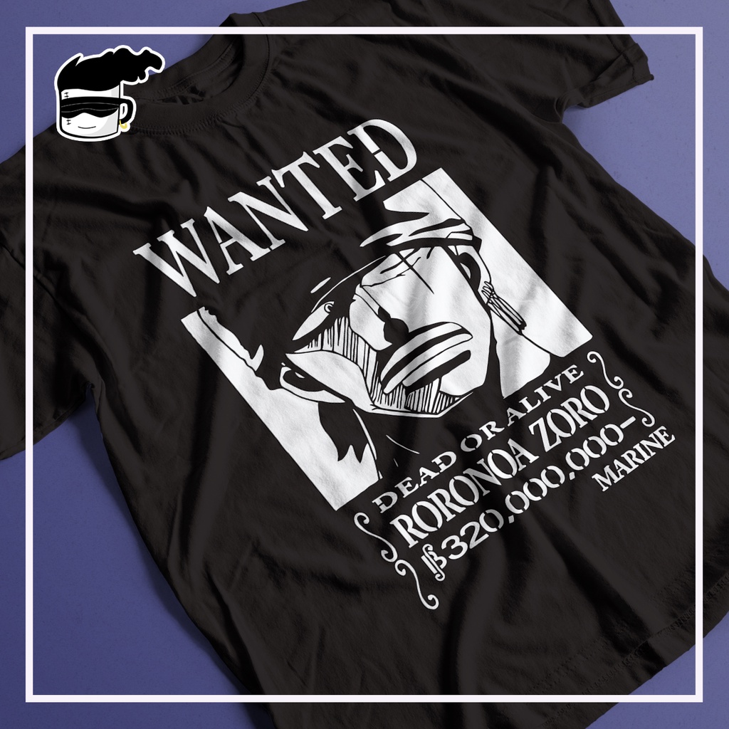 Camiseta One Piece Wanted Procurado Monkey D. Luffy Roronoa Zoro Preto  Unissex Infantil 100% Algodão Oficial Toei - Adrenaland - A Realidade da  Imaginação