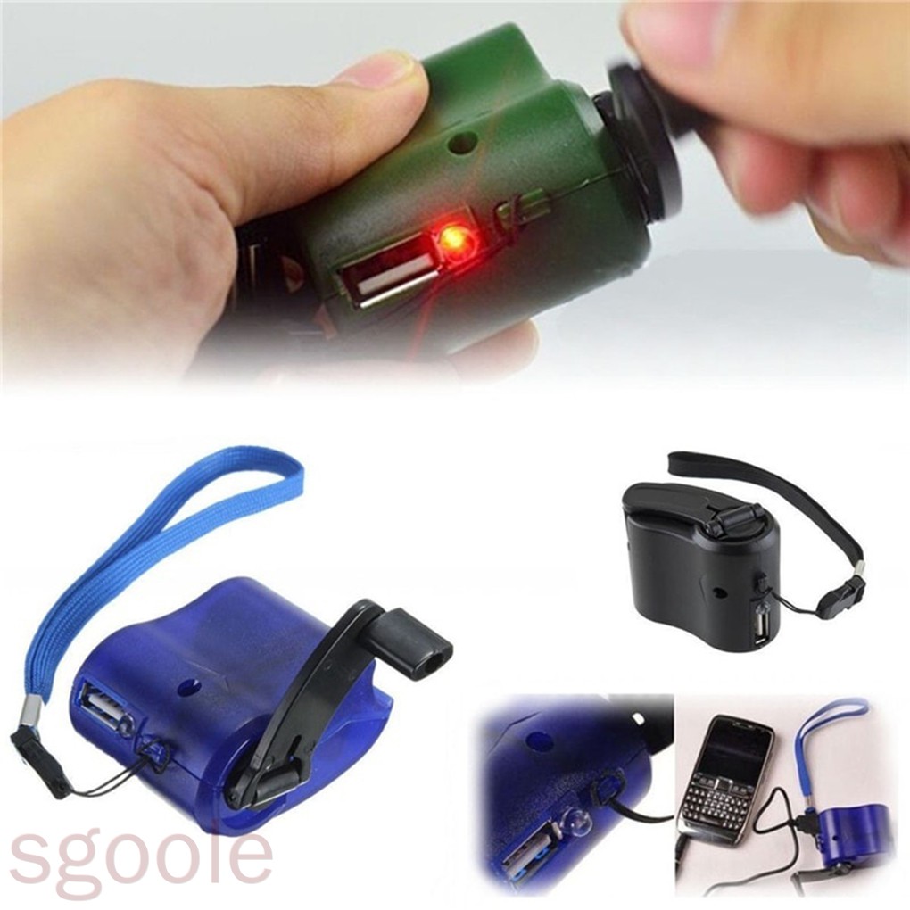 Emergency-Power SOS USB Hand Crank Camping  Phone Charger Backpack Survival Gear 