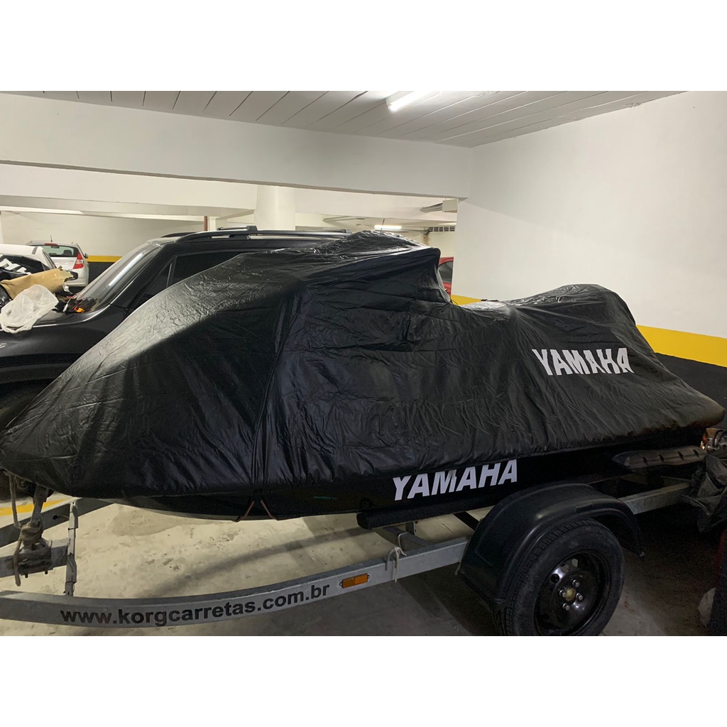 Capa Impermeavel Yamaha Vx Cruiser 1100 3 Lugares 2006 À 2011 Para Jetski Uso Rodoviario Linha Gold