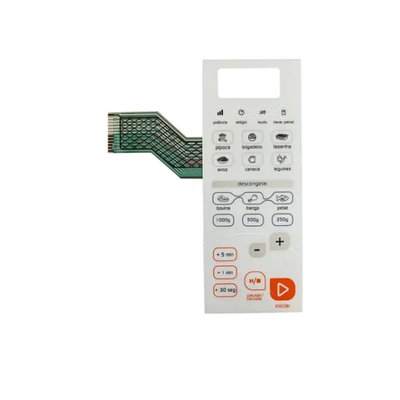 Membrana Teclado de Microondas Brastemp Bms26 Bms26ab Branca