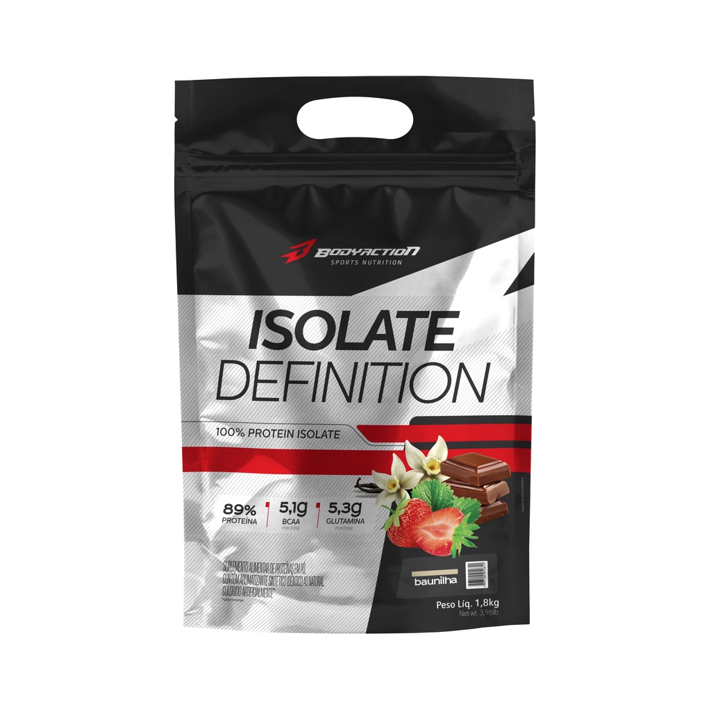 Isolate Definition Whey Isolado Refil 1.8kg - Bodyaction em Oferta na Shopee