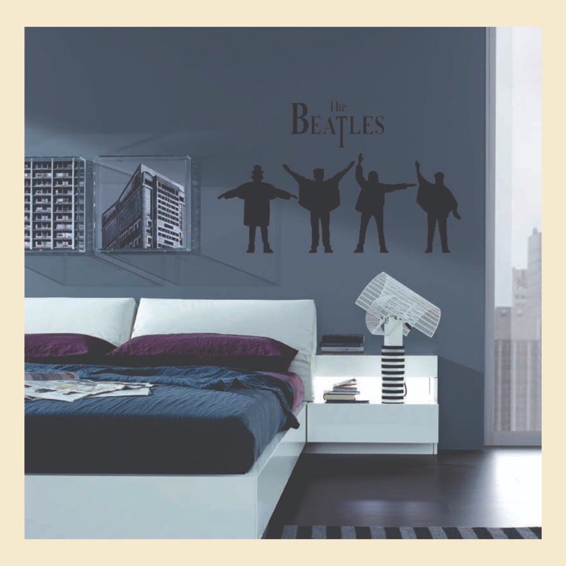 Adesivo de parede decorativo Beatles retrô musical | Shopee Brasil