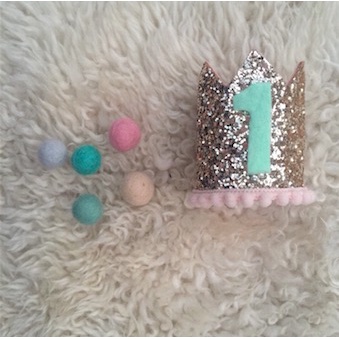 Faixinha Coroa em Glitter Flocado Prata, Faixinha de Bebê, Faixinha Princesa