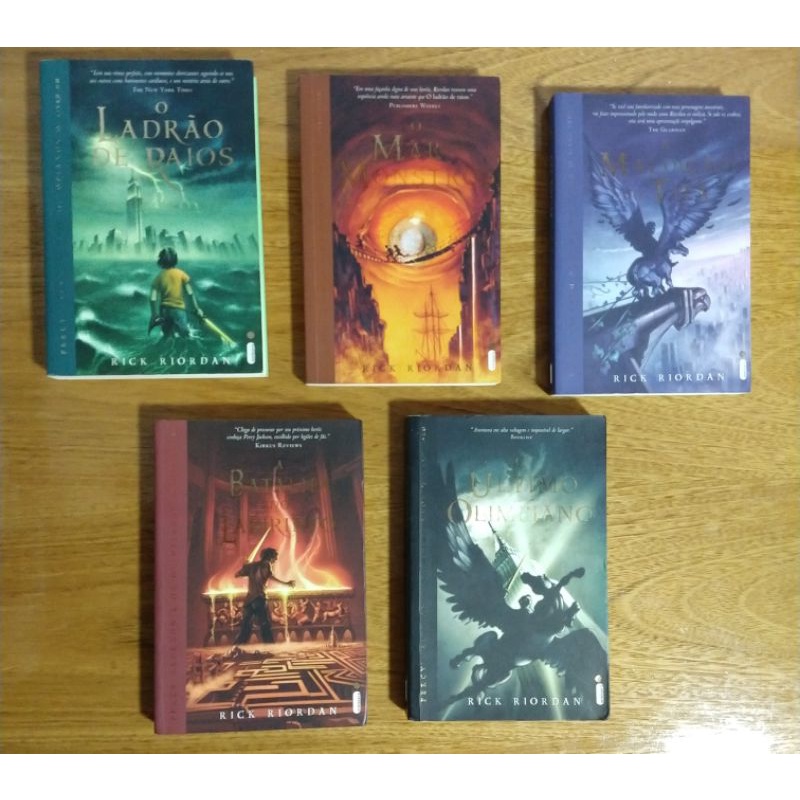 7 Livros 5 Da Coleção Completa Percy Jackson E Os Olimpianos Rick Riordan 2 Livros
