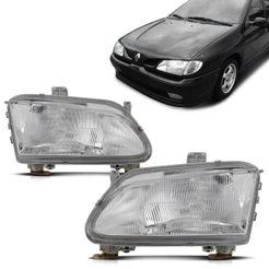Farol Megane 96 97 98 99 2000 Scenic 98 99 2000 Cromado