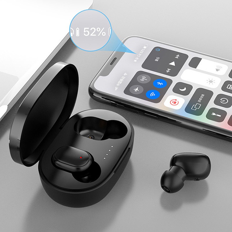 Fone De Ouvido Sem Fio Bluetooth A6S Pro Preto In-Ear 2022