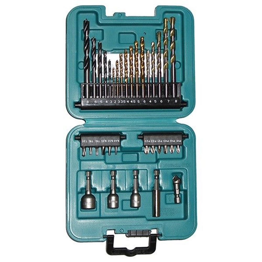 Jogo De Brocas Bits E Escareador com 34 Peças B-68498 - Makita