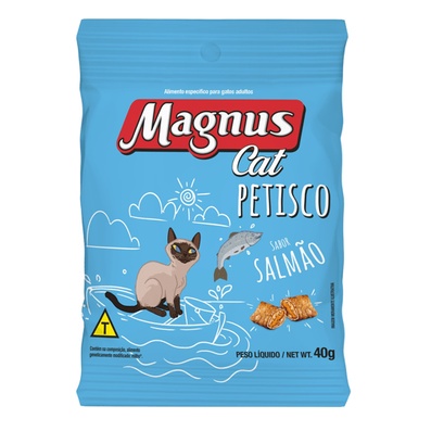 PETISCO MAGNUS CAT SABOR SALMÃO 40G em Oferta na Shopee