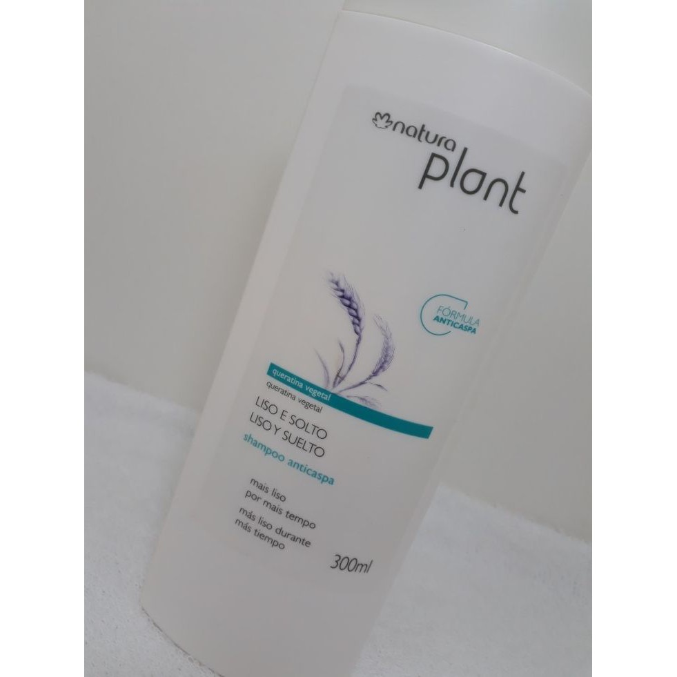 Plant Shampoo Anticaspa Liso e Solto - 300ml - Natura | Shopee Brasil