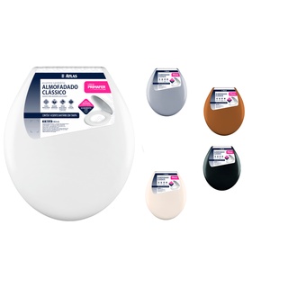 Assento Sanitário Confortável Premium Plástico Oval Encaixe Padrão Tapa de Privada Branca tampa de vaso sanitário assento sanitário almofadado assento sanitário tampa de vaso sanitário almofadado vaso sanitário