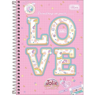 CADERNO TILIBRA 01 MATÉRIA 80 FOLHAS JOLIE CLASSIC