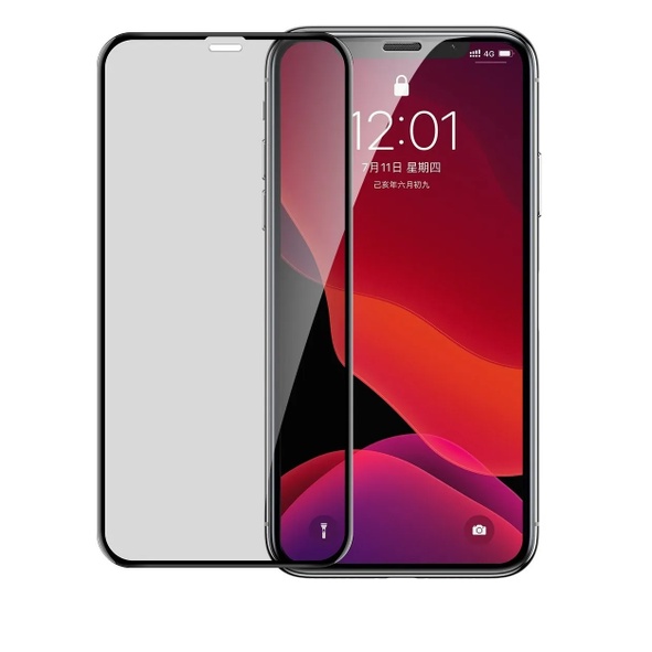 Baseus Película Privacidade 0.25mm Para iPhone XS Max/11Pro Max Tela 6.5 Full-Screen Curved