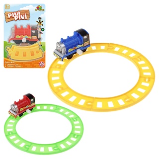 Trenzinho de Brinquedo Pista Trem Locomotiva a corda nos trilhos