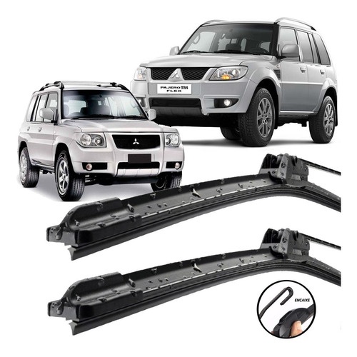 Palhetas Silicone Limpador Parabrisa Pajero Tr4 2002 A 2015