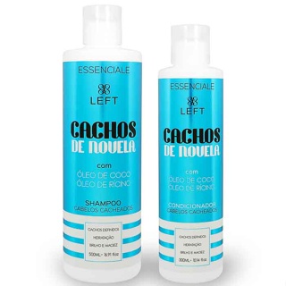 Shampoo e Condicionador Cachos de Novela Essenciale Mini Pack (2 itens) em Oferta na Shopee
