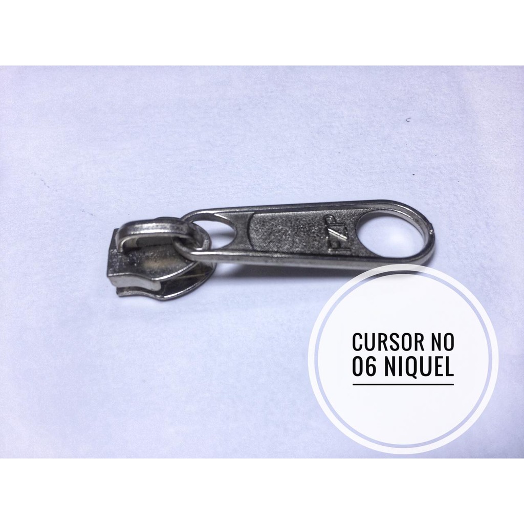 100 Unidades - Cursor Para Zíper Grosso N 5 / 6 - Prata ou Preto em Oferta na Shopee