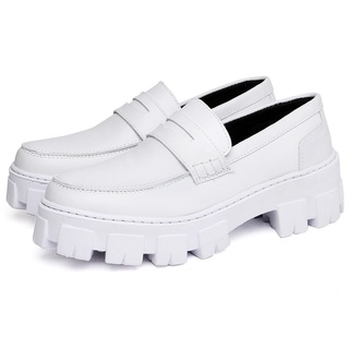 Sapato Mocassim Dubuy Oxford Feminino Branco Still 1404FG