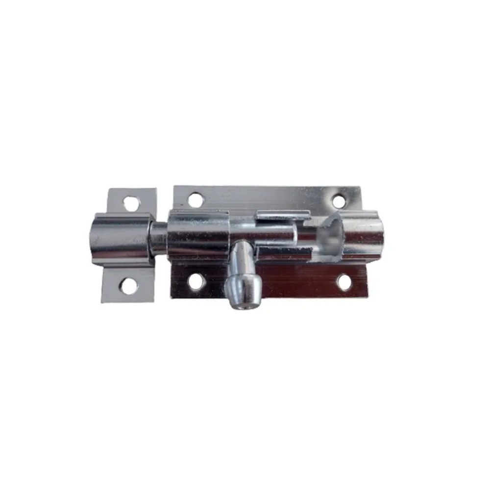 TRINCO FECHO FERROLHO 2 POL 50MM PORTA PORTAO ALUMINIO BRILHANTE