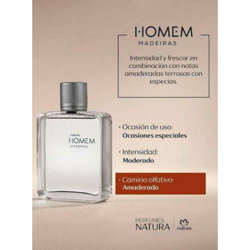 Natura Homem Madeiras Deo Colônia - 100ml | BeeCost