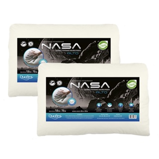 Kit 2 Travesseiros NASA-X Alto Viscoelástico - Duoflex em Oferta na Shopee