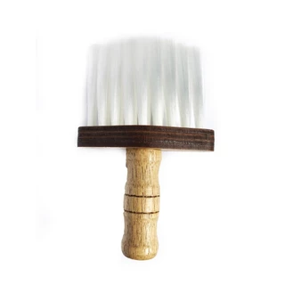 ESPANADOR MADEIRA CERDA NYLON BRANCA (BARBER)
