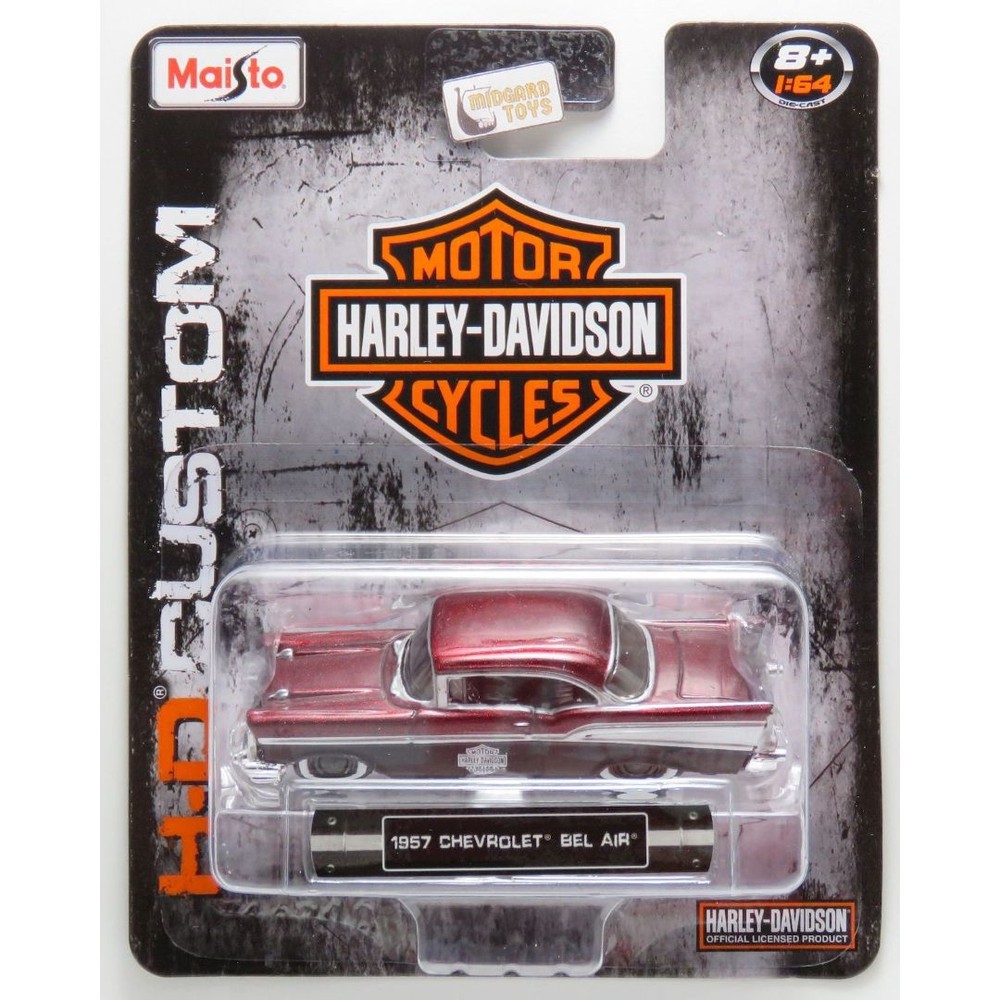 Miniatura 1957 Chevrolet Bel Air Harley-Davidson HD Custom 1:64 Maisto |  Shopee Brasil