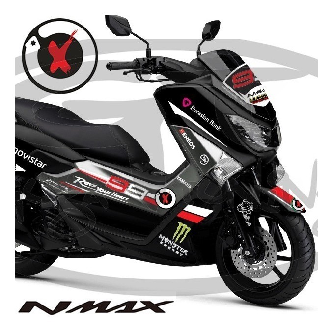 Adesivo Personalizado Nmax Modelo Jorge Lorenzo Shopee Brasil