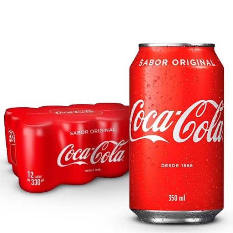 COCA COLA LATA ML PRONTA ENTREGA FARDO COM UNIDADES ENVIO IMEDIATO Shopee Brasil