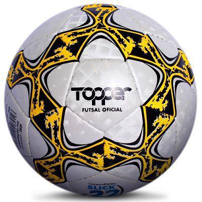 Bola Topper Slick 22 Futsal Quadra Salão Costurada a Mão