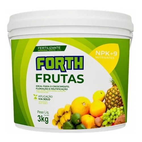 Adubo Fertilizante Forth Frutas Balde Kg Desconto No Pre O