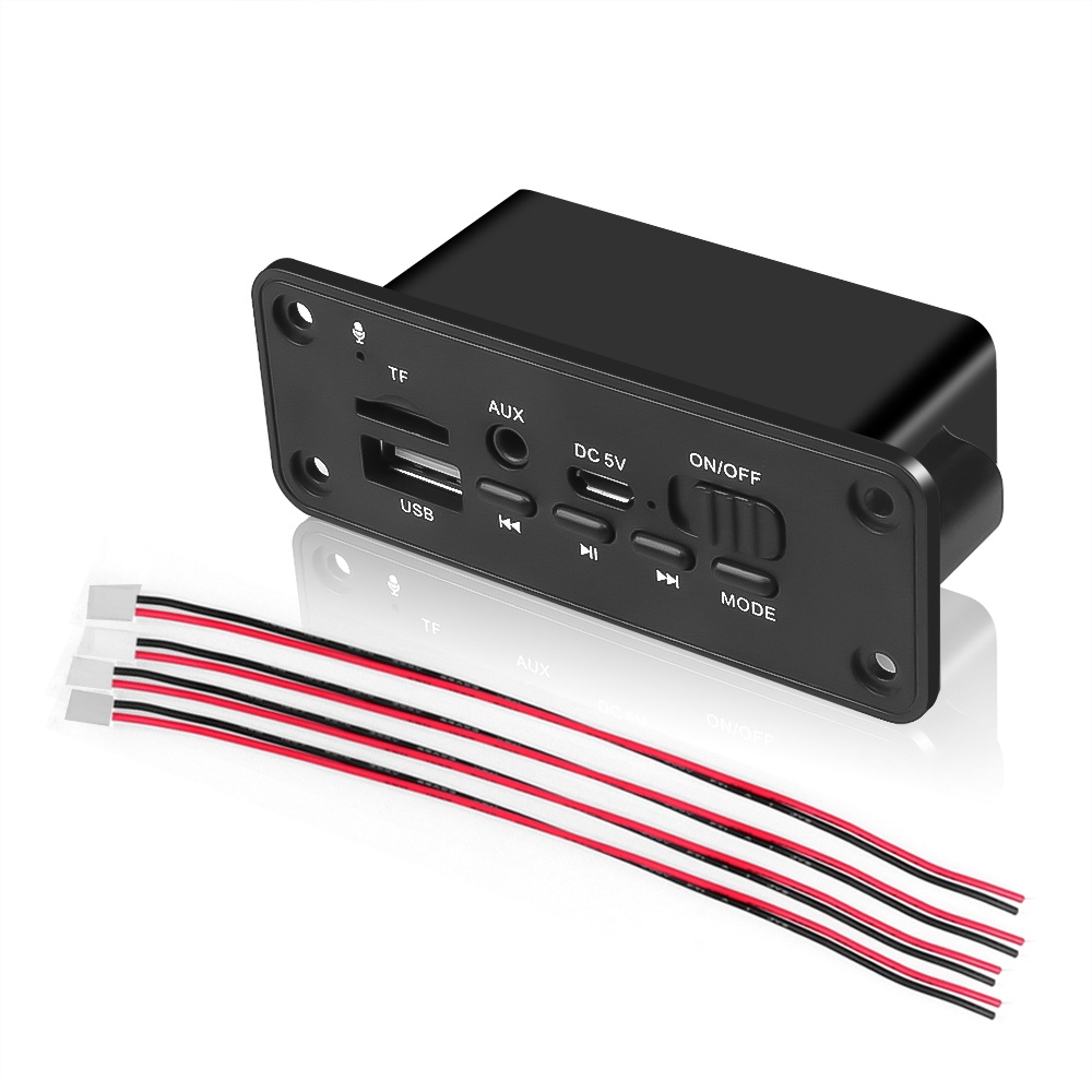 DC 2x3 5 V Bluetooth WMA Decodificador Do Cartão Amplificador MP3 Player Módulo De Áudio USB TF Receptor FM Sem Fio