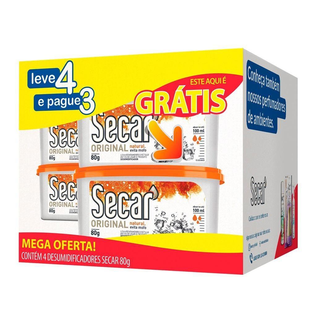 Kit anti mofo desumidificador Secar Leve 4 Pague 3 Original