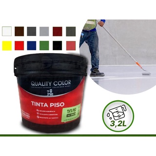 Tinta Para Piso Quadra Calçada Garagem Alto Rendimento Cores Diversas 3,2 Litros