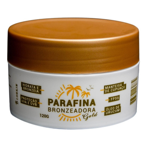 Parafina Bronzeador ideal para bronzeamento natural deixa marquinha linda e pele hidratada