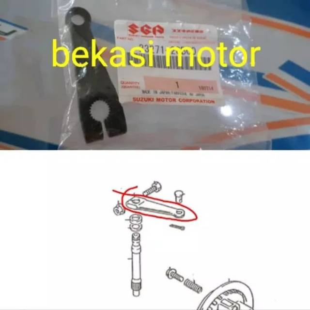 23271-28B00 Embreagem pedal stut suzuki satria 2tak RU LSCM hiu lumba RK Legal RGR stinger 120 RGV original