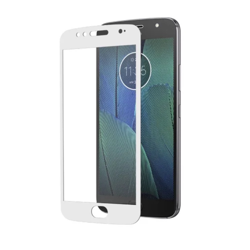 Película 3D 5D Vidro Temperado Moto G5S Plus XT1802 Motorola - Branco 1