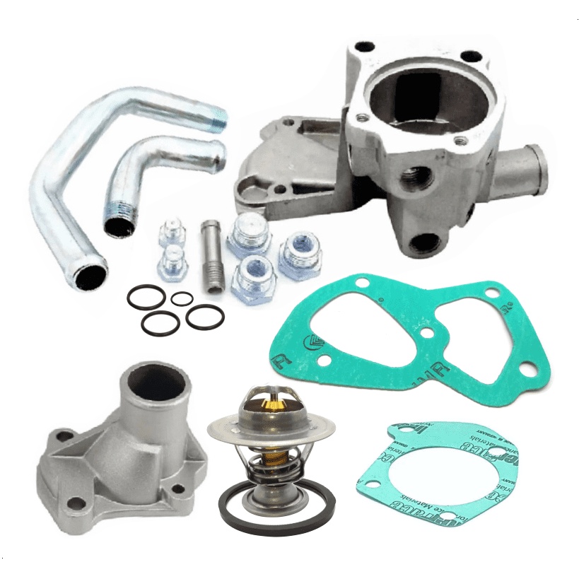 Kit Carcaça Câmara Válvula Termostática Uno Premio Elba Fiorino 1984 Até 1996 Gasolina Motor Fiasa