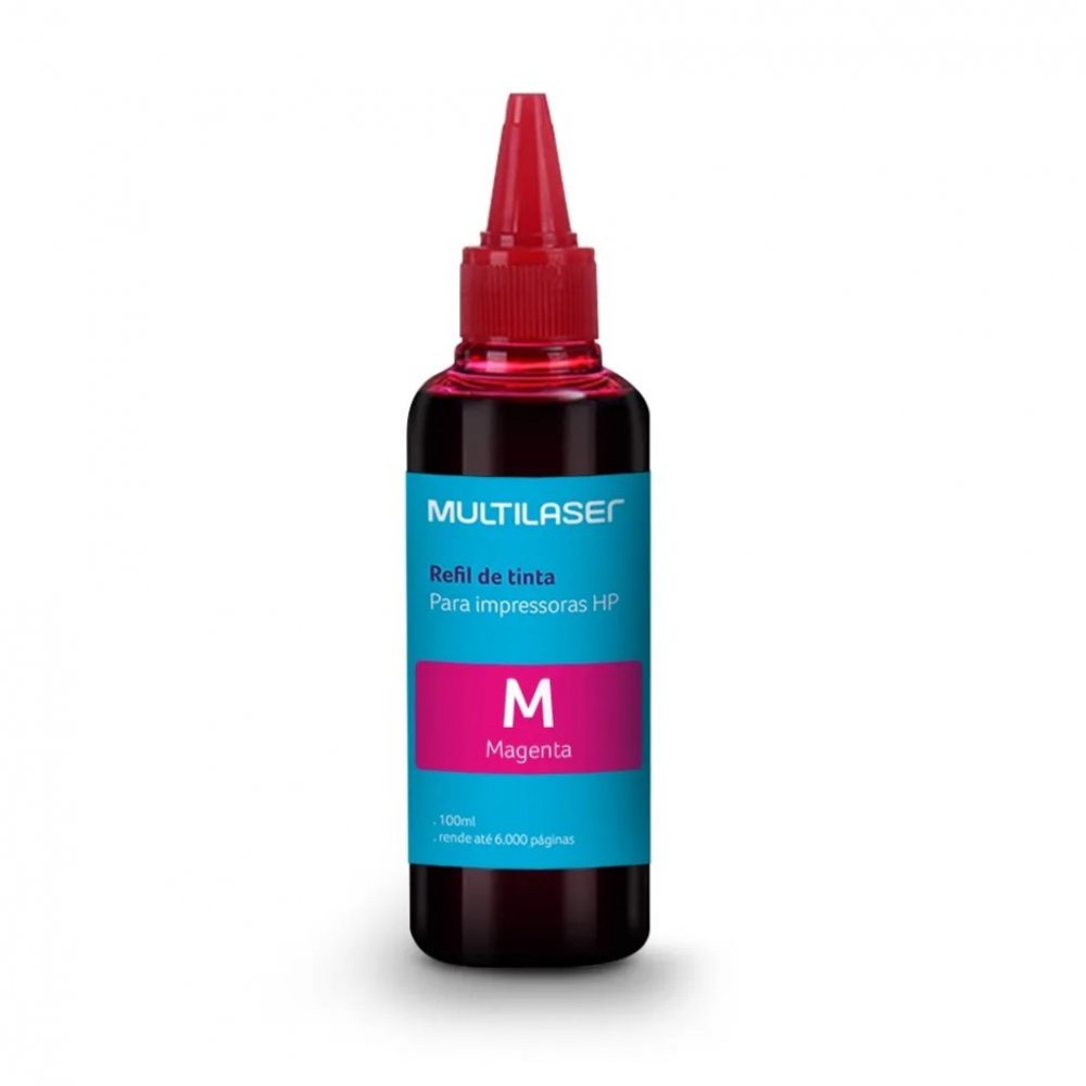 Refil de Tinta para Impressoras Hp 100 Ml Magenta