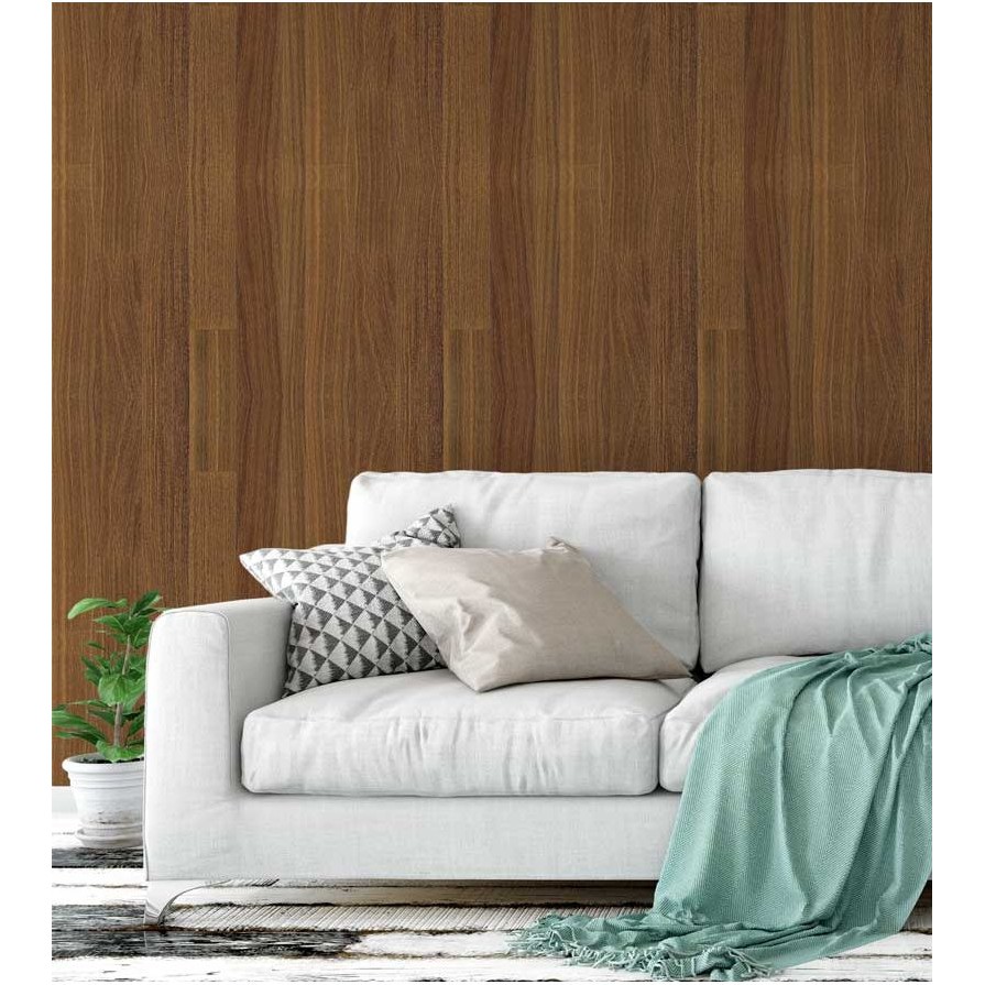 Papel de parede estilo madeira em tons de marrom e cinza Para Sala e Quarto 2,50 mts em Oferta na Shopee