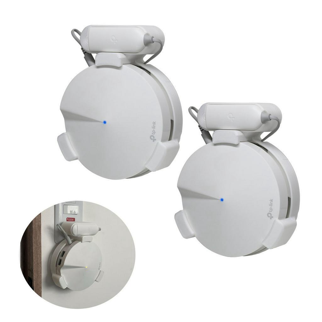 Kit 2 Suportes De Tomada Roteador Deco Tp-link M5 Ac1300