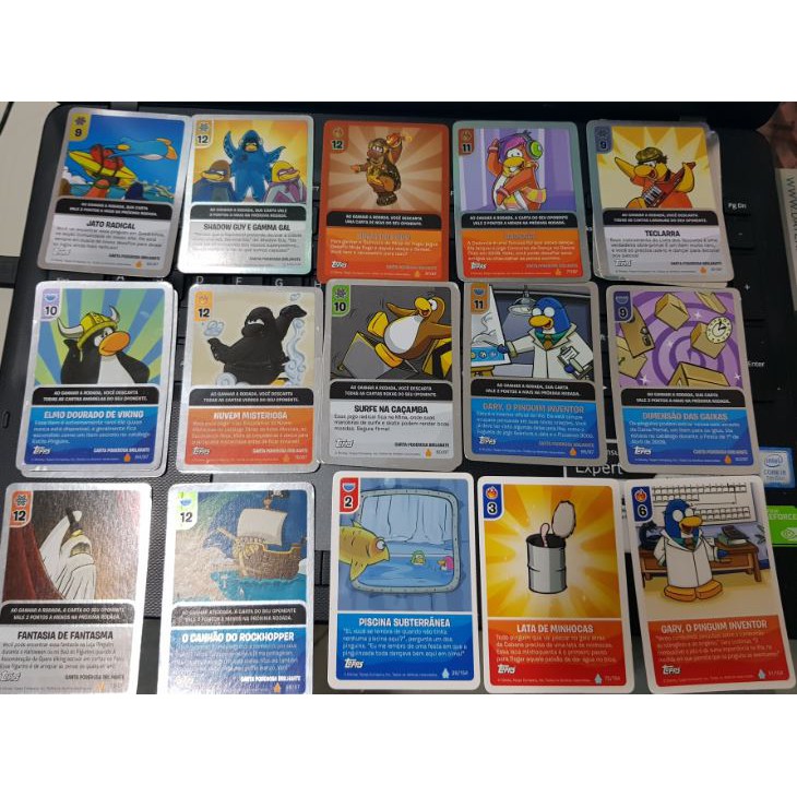 LOTE 19 CARTAS - CLUB PENGUIN - DESAFIO NINJA - TOPPS | Shopee Brasil