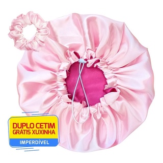 Touca De Cetim Dupla Face Ajustável Xuxinha Grátis Promoção