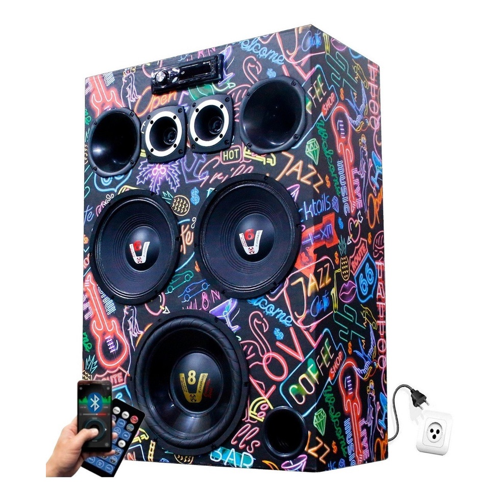 Caixa Trio Residencial Bob Ativa Bluetooth Usb Completa Taramps em Oferta na Shopee