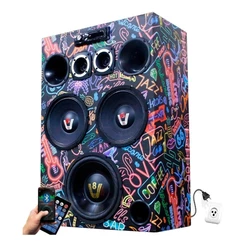 Caixa Trio Residencial Bob Ativa Bluetooth Usb Completa Taramps