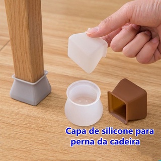 Kit De 4, 8 e 16 Silicone Tampa Do Pé Da Cadeira Mudo Silicone Engrossado Mesa Mobiliário Pé Tampa 6273 e 6272 em Oferta na Shopee