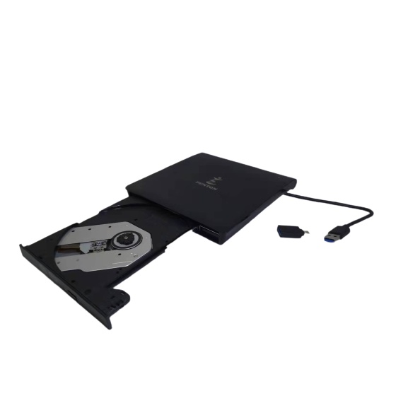 Configuração fina e elegante Gravador de CD externo USB 2.0/3.0 TYPE-C de alta velocidade e unidade óptica de CD-RW DVD ROM para Windows DVD externo portátil Combo Cd DVD Player