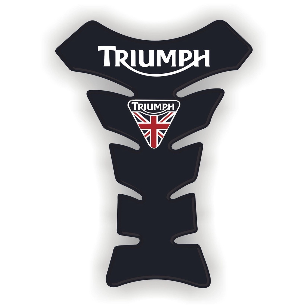 Protetor de tanque triumph preto para motos universal tank