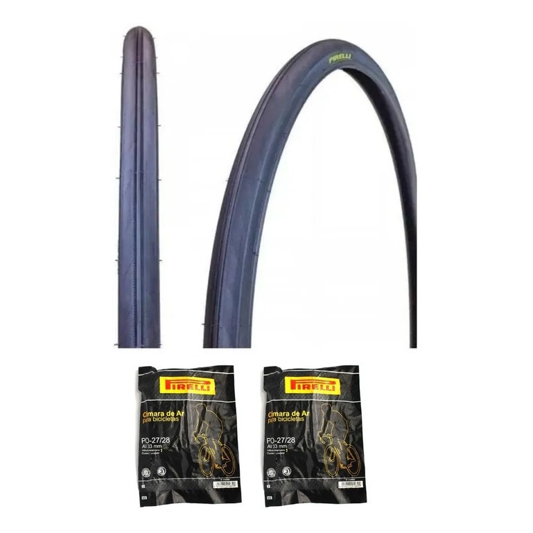 Par Pneu Pirelli Aro 27x1.1/4 Bicicleta Caloi 10 Monark Antiga + 2 Camaras