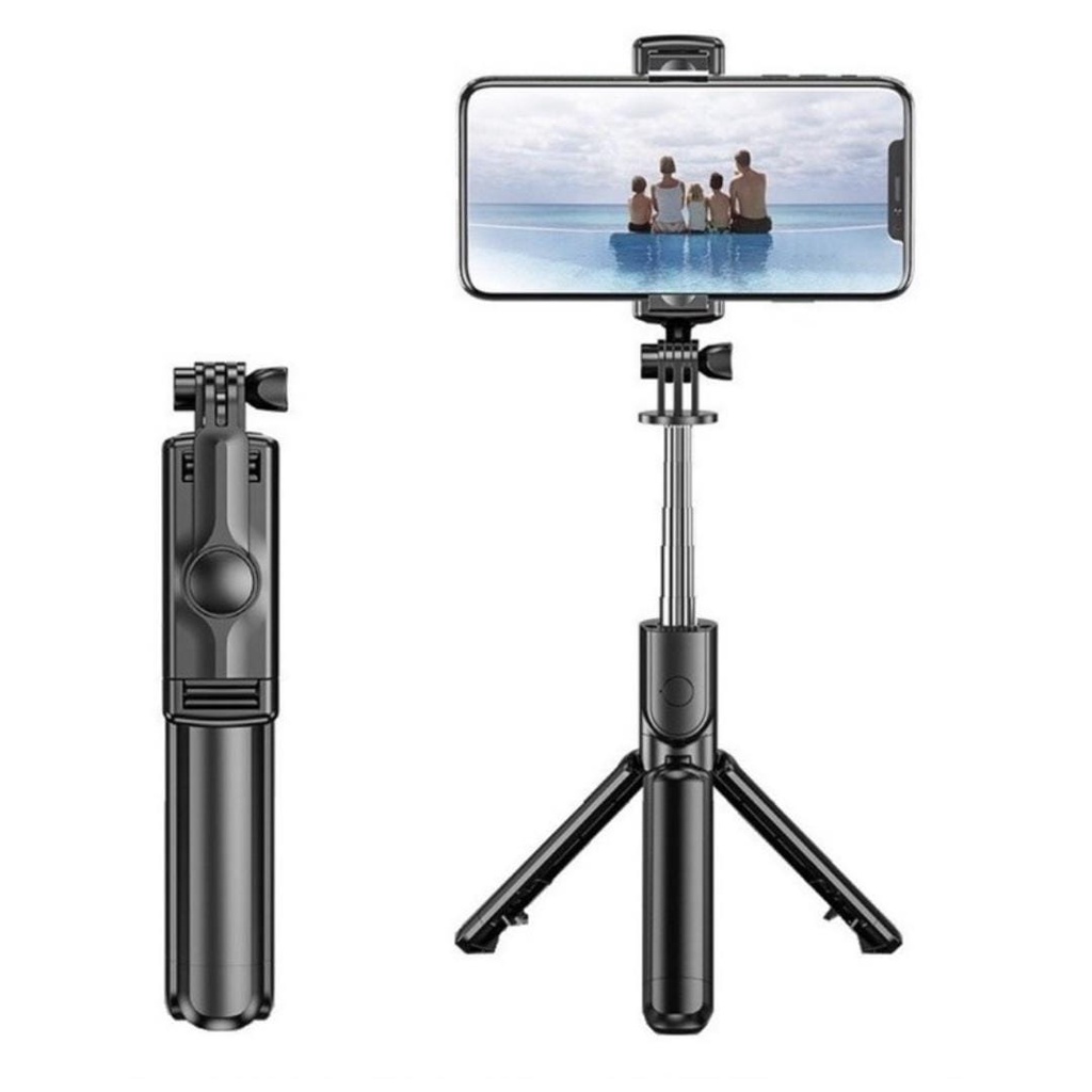 Bastão Pau Selfie Retrátil Tripé Mesa Com Controle Bluetooth Gopro