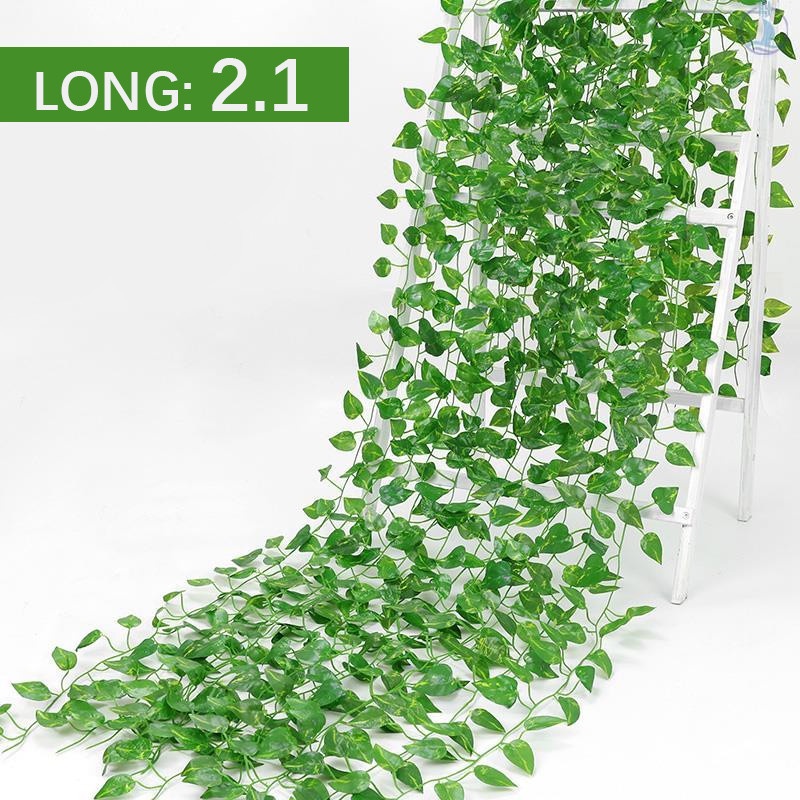 100cm/210cm Plantas Artificiais Decoração Casa Vinhas Falsas Sala Verde Folhagem Decorativa Liana Ivy Creeper em Oferta na Shopee